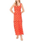 Cece Floral Embroidered Cotton Maxi Dress