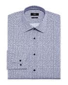 Boss Kent Geo Print Slim Fit Dress Shirt