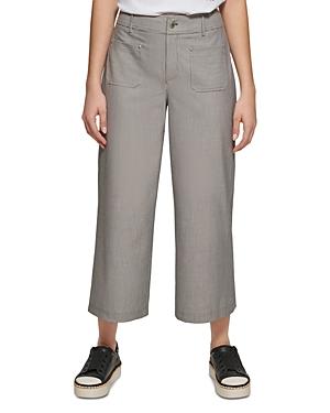 Karl Lagerfeld Paris Railroad Stripe Cropped Pants