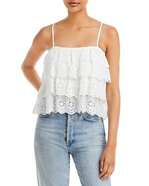Aqua Tiered Eyelet Top - 100% Exclusive