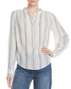 Frame Striped Gauze Top