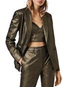 Allsaints Micah Metallic Slim Fit Blazer