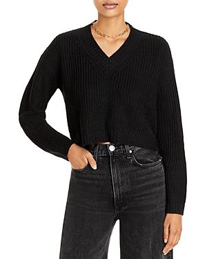 Aqua Chunky Knit Cropped Sweater - 100% Exclusive