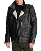 Karl Lagerfeld Paris Leather Moto Jacket