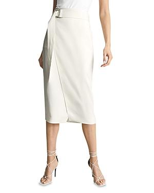 Reiss Alora Wrap Front Midi Skirt