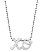 Alex Woo Little Autograph Xo Pendant Necklace In Sterling Silver, 16