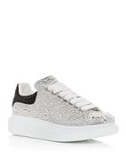 Alexander Mcqueen Women's Oversized Crystal Low Top Sneakers