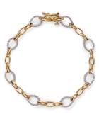 Bloomingdale's Diamond Link Bracelet In 14k White And Yellow Gold, 0.7 Ct. T.w. - 100% Exclusive