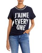 Cinq A Sept J'aime Everyone Embellished Graphic Tee