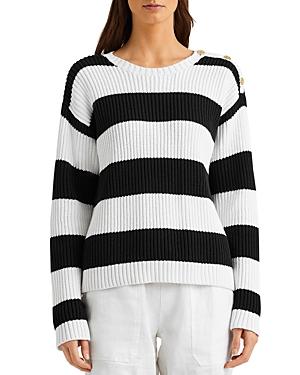 Lauren Ralph Lauren Jivandra Cotton Striped Sweater