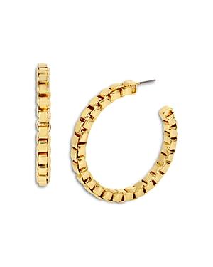 Allsaints Frozen Chain Hoop Earrings