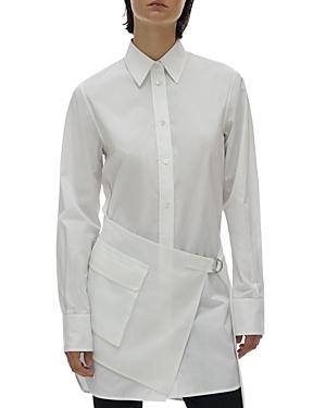 Helmut Lang Belted Waist Shirt Dress