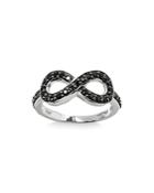 Aqua Black Spinel Infinity Ring In Sterling Silver - 100% Exclusive