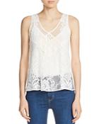 Maje Loo Patchwork Lace Top