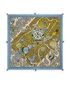 Tory Burch Balloons In The Sky Silk Square Scarf