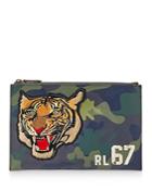 Polo Ralph Lauren Tiger Camouflage Leather Pouch
