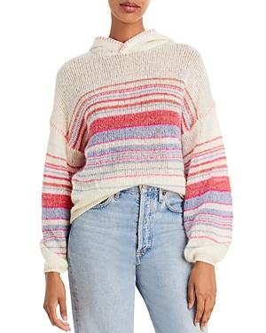 Sundry Multi Striped Knit Hoodie