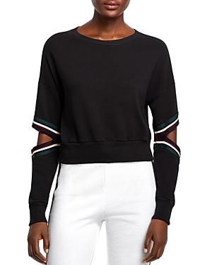 Michelle By Comune Orondo Cutout Cropped Sweatshirt