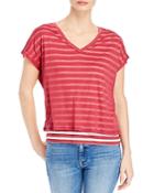 Majestic Filatures Double Layer Striped Top
