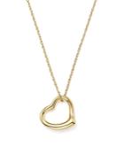 14k Yellow Gold Open Heart Pendant Necklace, 18 - 100% Exclusive