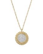 Bloomingdale's Diamond Micro Pave Beaded Pendant Necklace In 14k Yellow Gold, 0.10 Ct. T.w. - 100% Exclusive