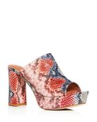 Jeffrey Campbell Women's Pilar Block High-heel Platform Slide Sandals