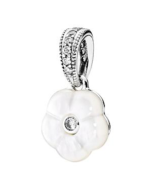 Pandora Pendant - Sterling Silver, Cubic Zirconia & Mother Of Pearl Luminous Florals
