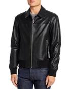 Hugo Lowes Leather Slim Fit Jacket