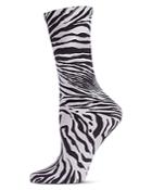 Natori Zebra-print Crew Socks