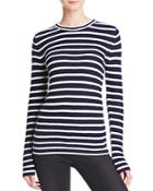 Aqua Cashmere Stripe Cashmere Sweater - 100% Exclusive