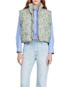 Sandro Clementine Floral Print Puffer Vest