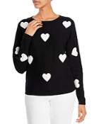 T Tahari Heart Intarsia Sweater