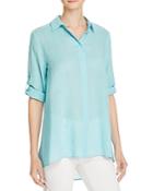Chaus Roll Tab High/low Shirt - Compare At $69