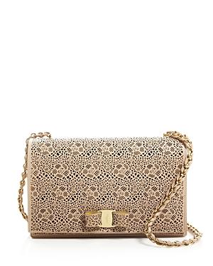 Salvatore Ferragamo Ginny Medium Lace Crossbody
