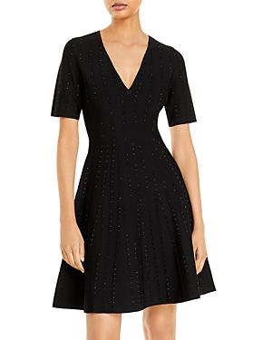 Emporio Armani Milano Jersey Crystal Detail Dress