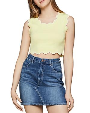 Bcbgeneration Scalloped Cropped Top