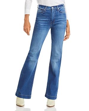 7 For All Mankind Ultra High Rise Cropped Jo Jeans In Light Vintage Iris Blue