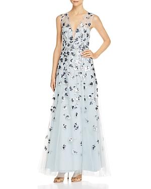 Bcbgmaxazria Sequined Tulle Gown