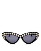 Moschino Women's Studded Cat Eye Sunglasses, 59mm