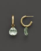 Green Amethyst Medium Hoop Earrings In 14k Yellow Gold - 100% Exclusive