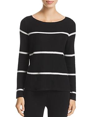 Eileen Fisher Striped Boat-neck Top
