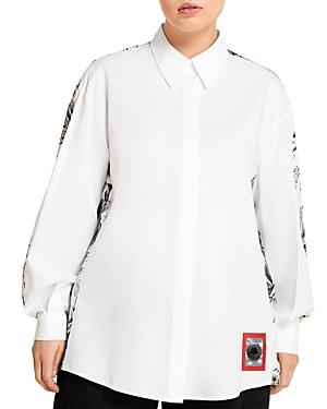 Marina Rinaldi Toile De Jouy Print Button Down Shirt