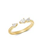 Bloomingdale's Diamond Pear Shaped Open Ring In 14k Yellow Gold, 0.3 Ct. T.w. - 100% Exclusive