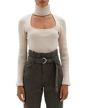 Jonathan Simkhai Standard Janessa Ribbed Cutout Turtleneck