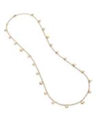 Marco Bicego 18k Yellow Gold Jaipur Dangling Disc Statement Necklace, 36