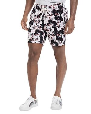 Robert Graham Hibiscus Print Classic Fit Swim Trunks