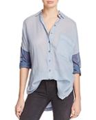 Free People Rainbow Rays Button-down Shirt