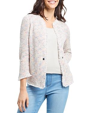 Nic+zoe Petites Casting Colors Fringe Trim Jacket