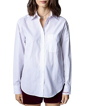 Zadig & Voltaire Pinstriped Button Down Shirt