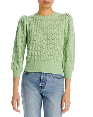 Alice And Olivia Doris Pointelle Knit Sweater